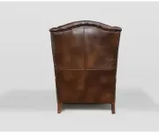 ASKONT Chesterfield Harold Kožené křeslo puncované hnědé