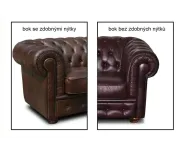 ASKONT Chesterfield Windsor Kožené křeslo 1M Puncované / bez puncování