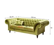 Chesterfield Preston: Pohovka 3M green