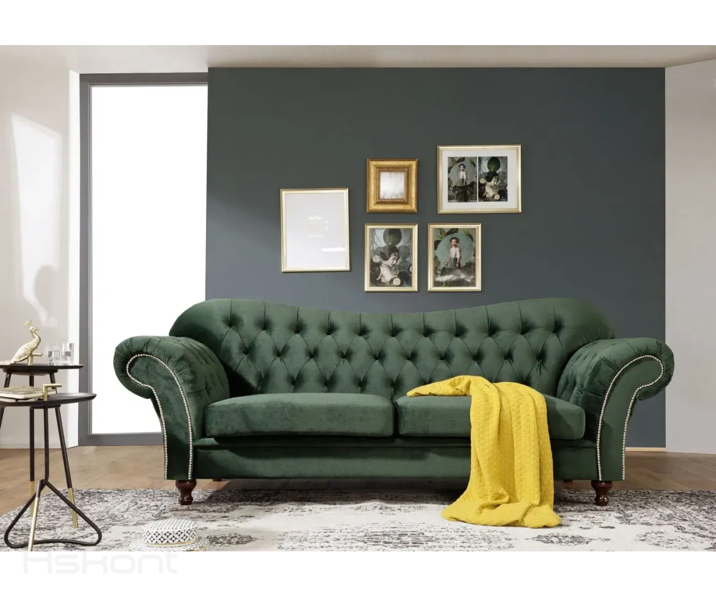 Sheffield: Pohovka 3M dark green