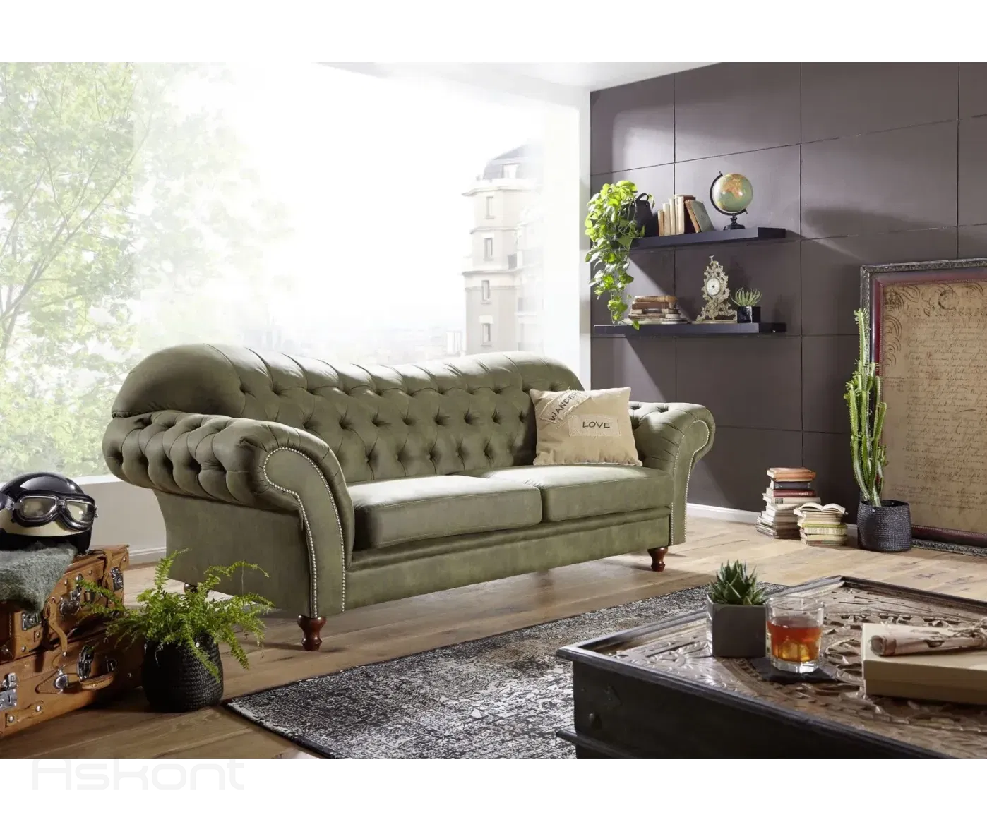Sheffield: Pohovka 3M green