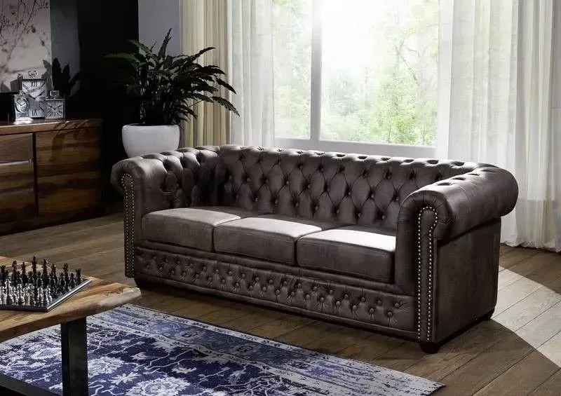 Chesterfield Oxford: Pohovka 3M Dark Brown