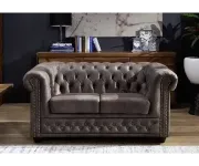 Chesterfield Oxford: Pohovka 2M Dark Brown