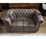 Chesterfield Oxford: Pohovka 2M Dark Brown