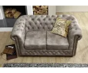 Chesterfield Oxford: Pohovka 2M Silver