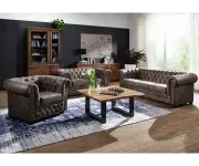 Chesterfield Oxford: Křeslo 1M Dark Brown