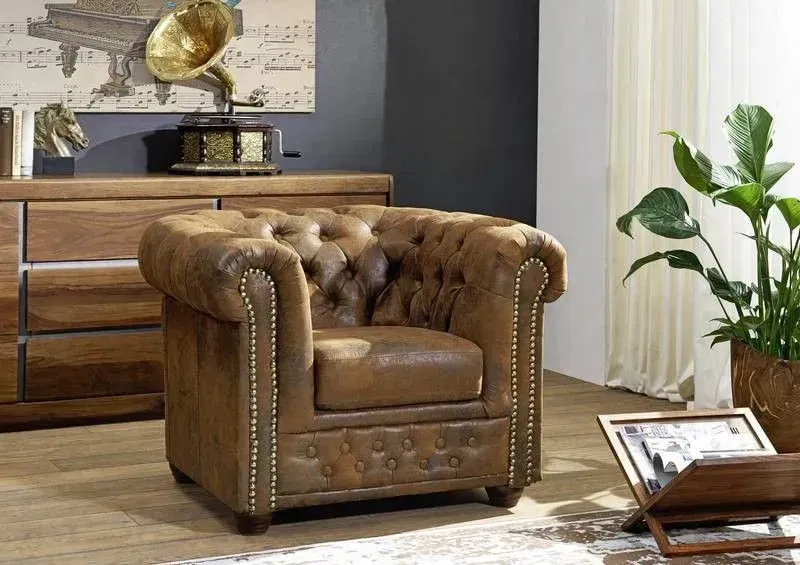 Chesterfield Oxford: Křeslo 1M Brown
