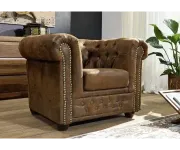 Chesterfield Oxford: Křeslo 1M Brown