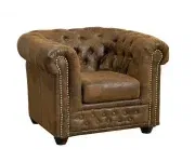 Chesterfield Oxford: Křeslo 1M Brown