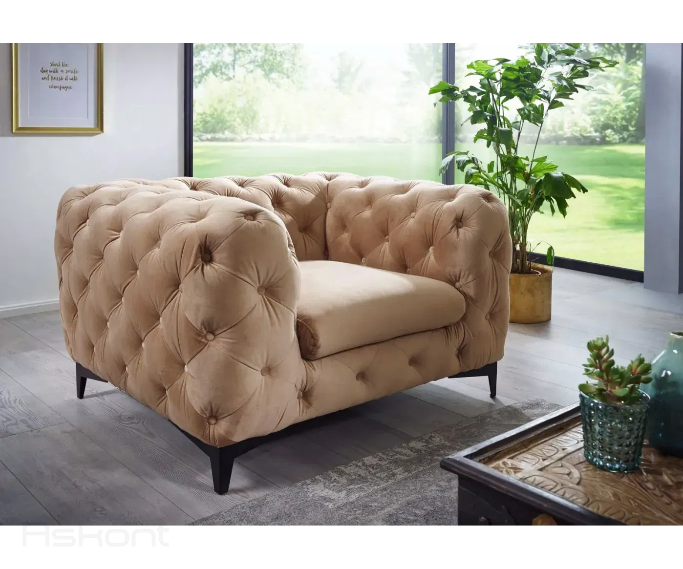 Chelsea: Křeslo 1M dark beige
