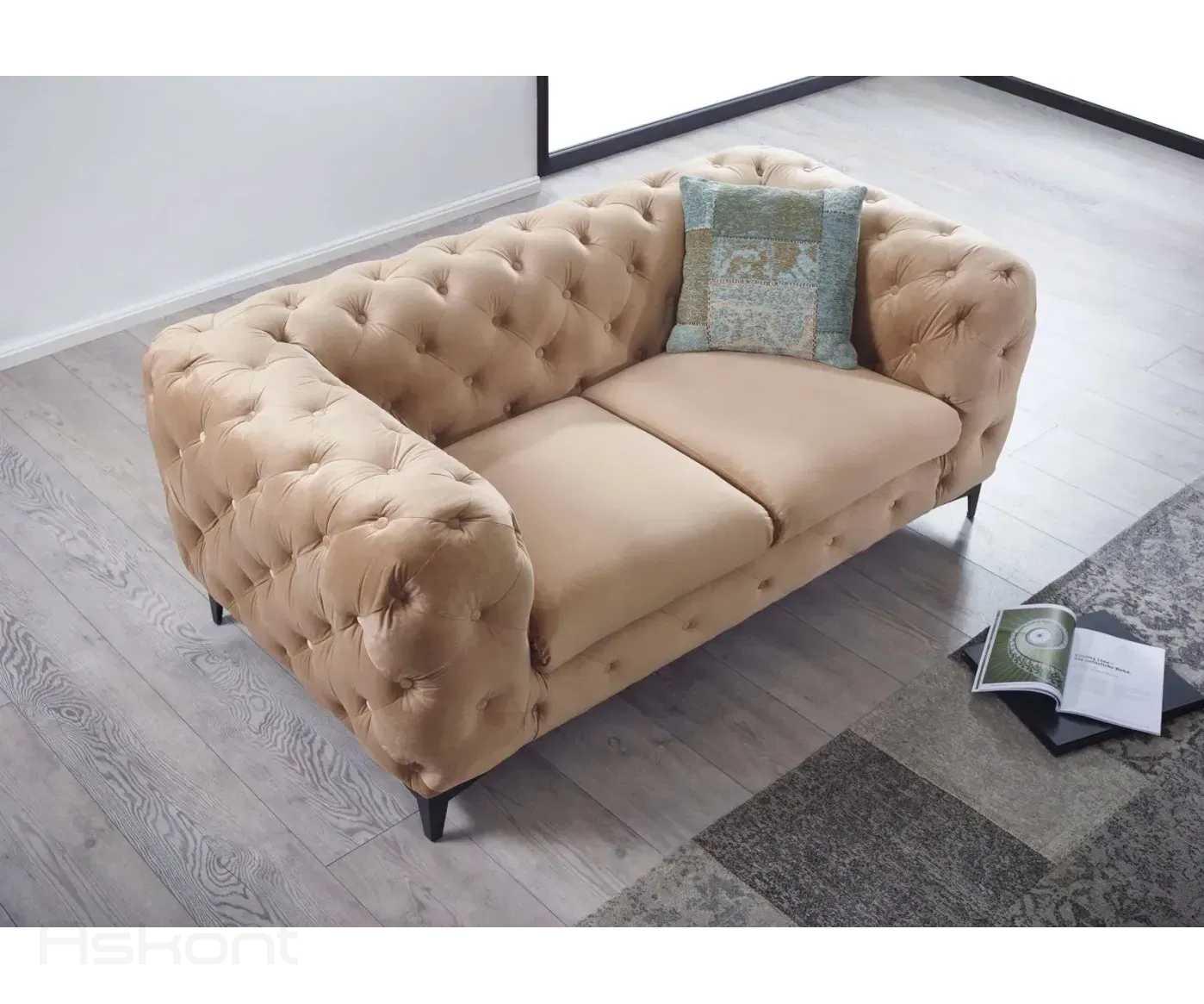 Chelsea: Pohovka 2M dark beige