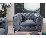 Chelsea: Křeslo 1M gray