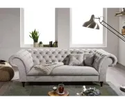 Chesterfield Preston: Pohovka 3M Light Gray