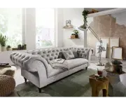 Chesterfield Preston: Pohovka 3M Light Gray
