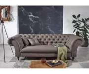 Chesterfield Preston: Pohovka 3M brown grey