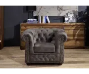 Chesterfield Oxford: Křeslo 1M Dark Brown