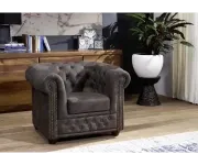 Chesterfield Oxford: Křeslo 1M Dark Brown