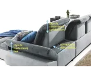 Roma Armrest: Rohová sedací souprava