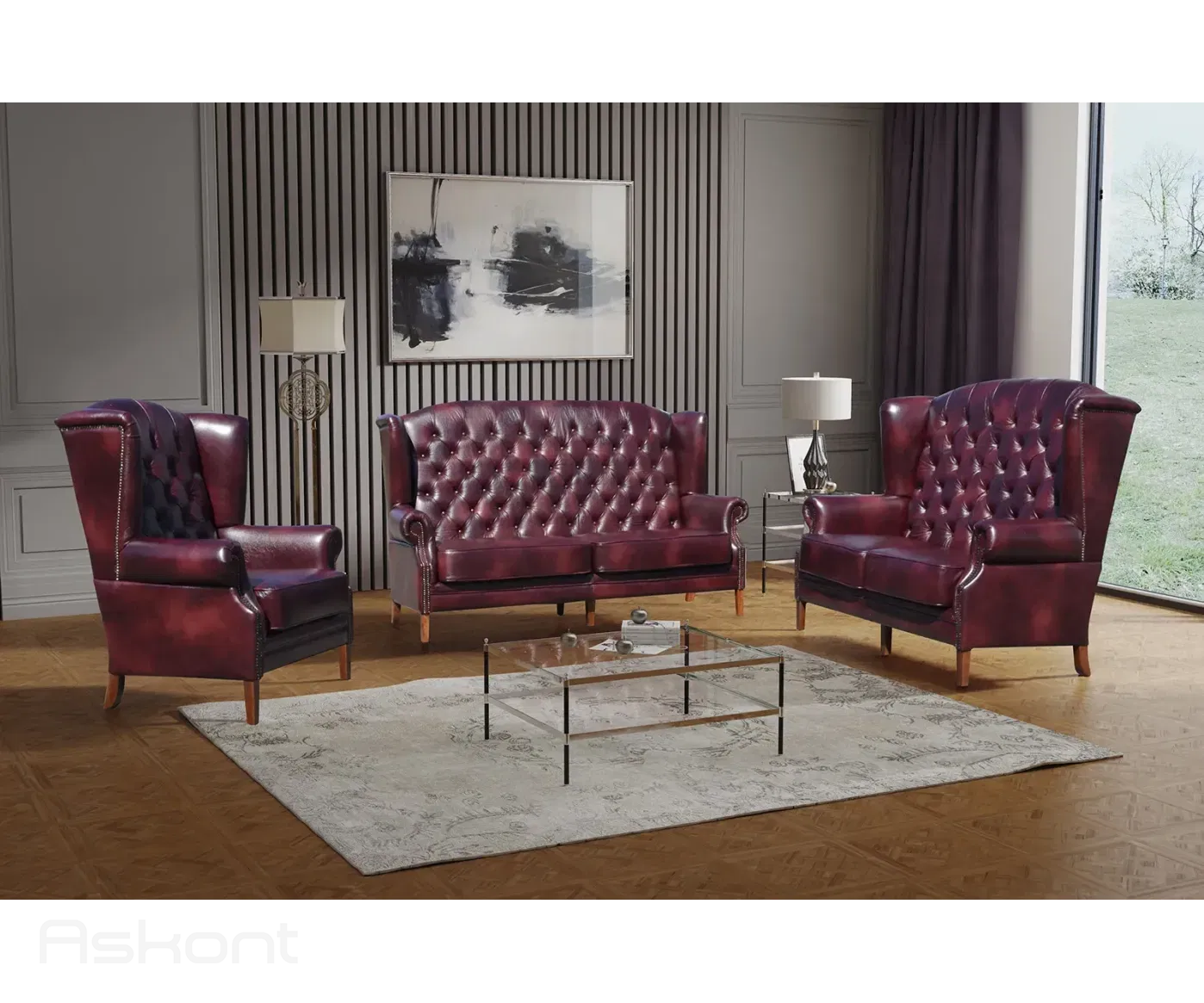 Chesterfield Harold: Sedací souprava 3+2+1