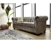 Chesterfield Oxford: Sedací souprava 3+2+1 silver