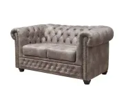 Chesterfield Oxford: Sedací souprava 3+2+1 silver