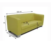 ASKONT Chicago green Pohovka 3M