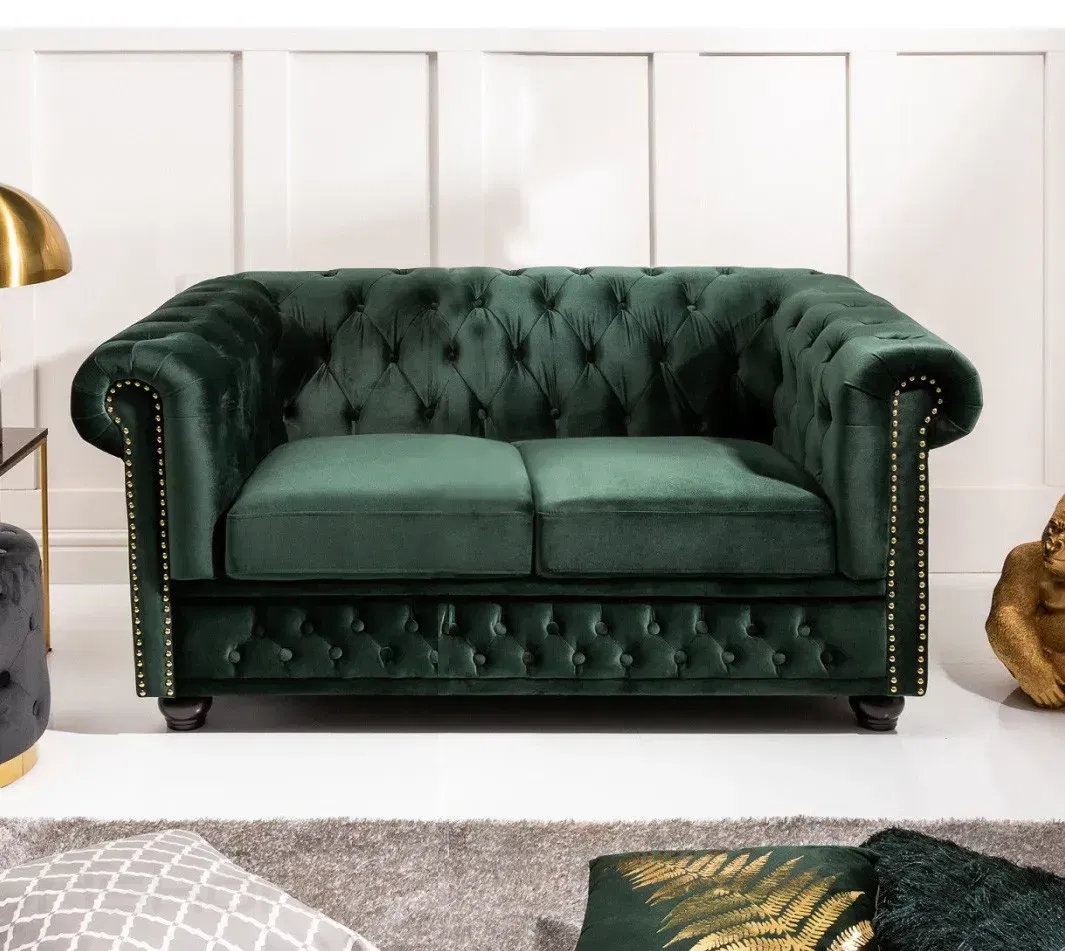Chesterfield Oxford: Pohovka 2M dark green forest