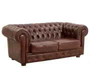 ASKONT Chesterfield Windsor Kožená pohovka 2M Puncovaná / bez puncování