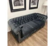 Chesterfield Oxford: Pohovka 3M light gray