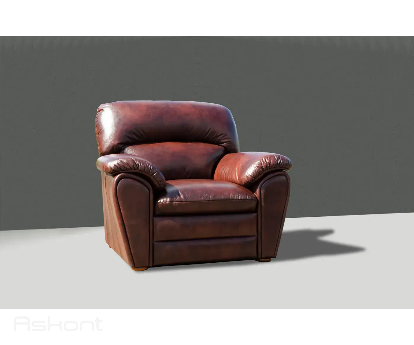 Rajko 1M: Kožené křeslo brownish