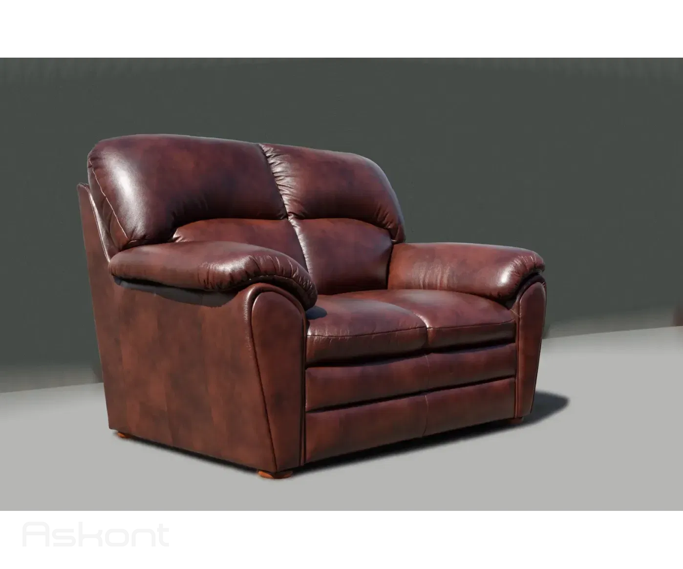 Rajko 2M: Kožená pohovka brownish