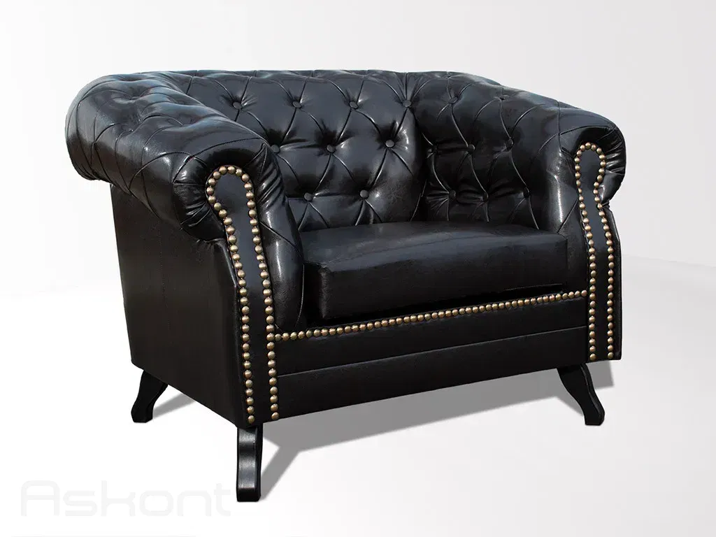 ASKONT Bristol Antique Brown křeslo 1M