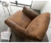 ASKONT Chesterfield Raul Křeslo hnědé