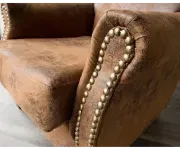 ASKONT Chesterfield Raul Křeslo hnědé