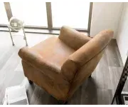 ASKONT Chesterfield Raul Křeslo hnědé