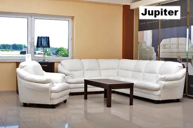 ASKONT Jupiter Kožená sedací souprava rohová levá S rozkládáním / bez rozkládání