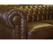 ASKONT Chesterfield Windsor Kožená pohovka 3M Puncovaná / bez puncování