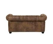 ASKONT Chesterfield Bis hnědá Pohovka 2M