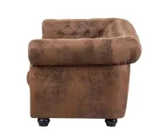 ASKONT Chesterfield Bis hnědá Pohovka 2M