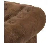 ASKONT Chesterfield Bis hnědá Křeslo