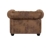 ASKONT Chesterfield Bis hnědá Křeslo