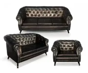 ASKONT Bristol Antique Black křeslo 1M