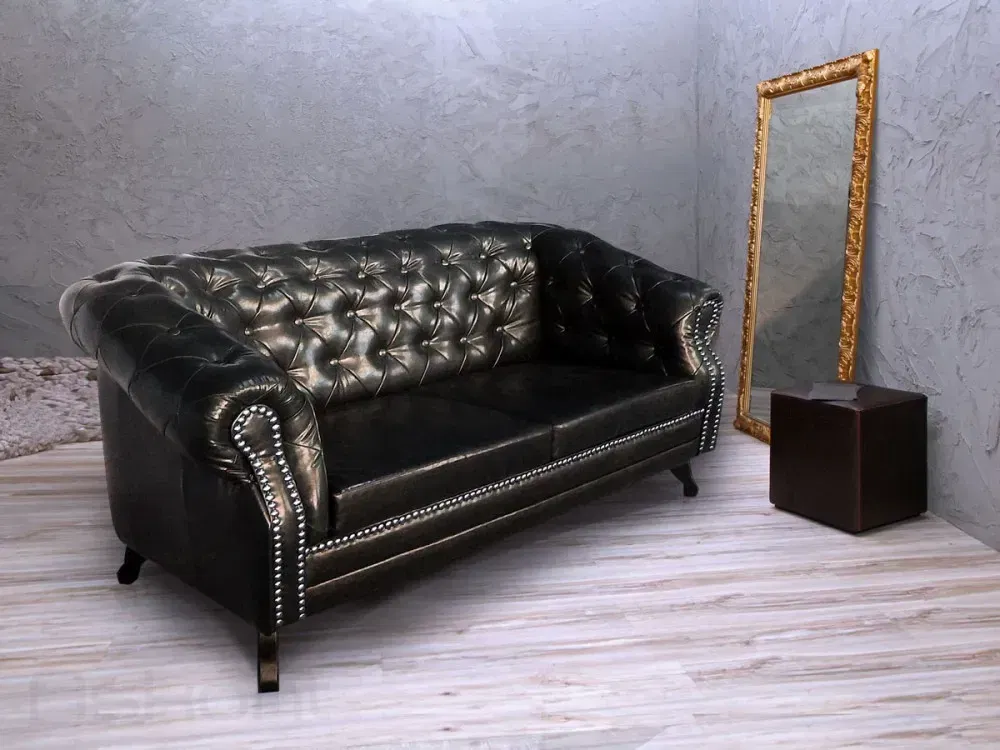ASKONT Bristol Antique Black pohovka 2M