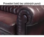 ASKONT Chesterfield Windsor I Kožená sedací souprava rohová 1 Puncovaná / bez puncování